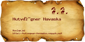 Hutvágner Havaska névjegykártya